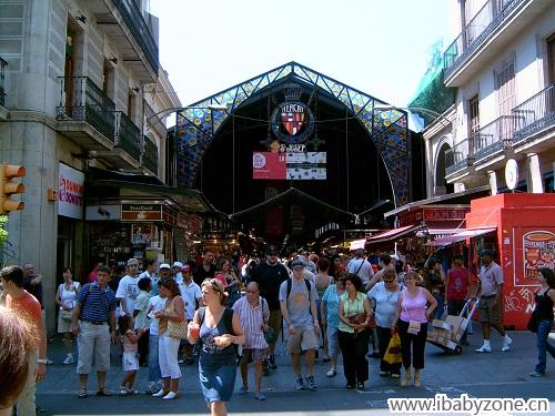 巴塞La Rambla大街菜篮子2