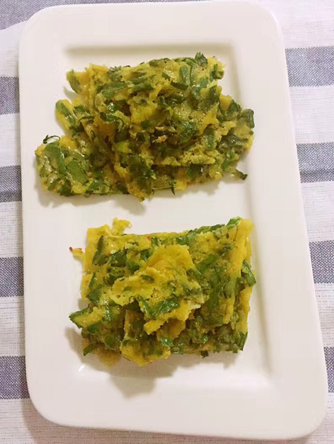 1韭菜鸡蛋饼