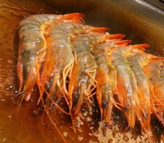 1黑虎虾，真的好大，好大