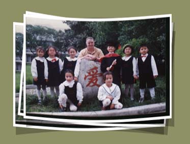 外教老师与小朋友